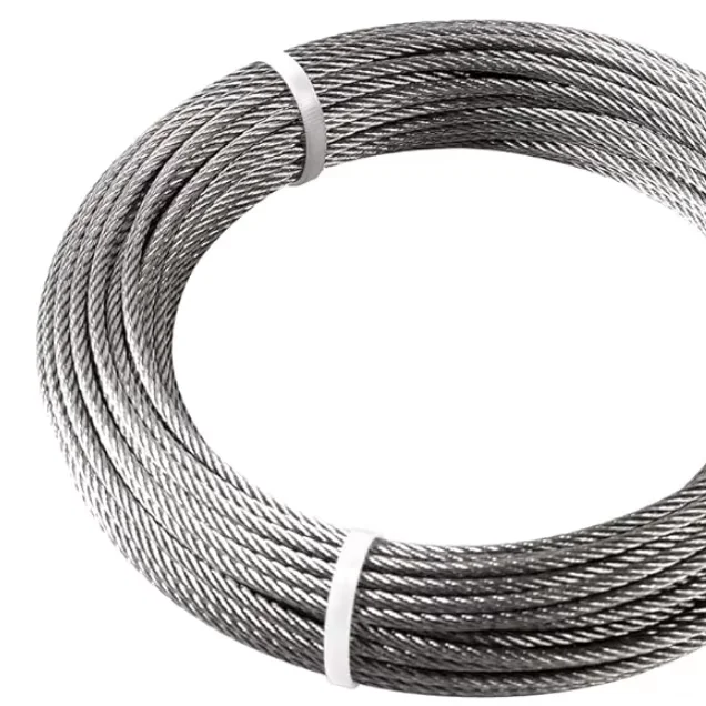 High Quality Stainless Steel 316 304 Wire Rope 1x19 7x7 7x19 Marine Grade Cable Lifting High Strength Wire Rope