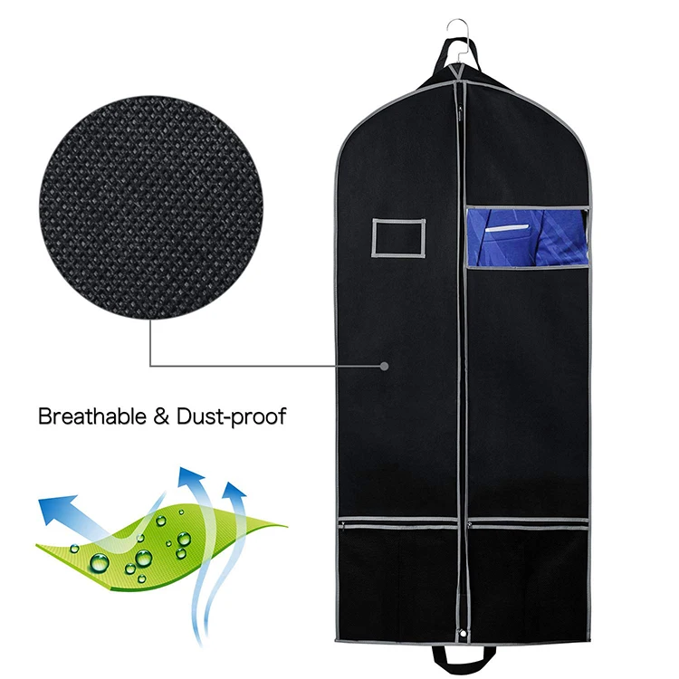 Складная сумка из нетканого материала с принтом на молнии