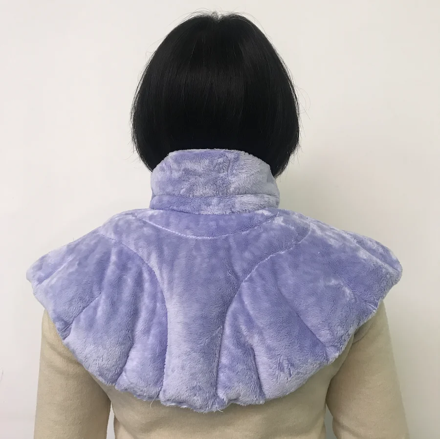 Heenlong Cotton Wheat Bag Neck Pillow to Keep Warm U-shaped Cervical Neck Pillow Flaxseed Filling Heating Bag