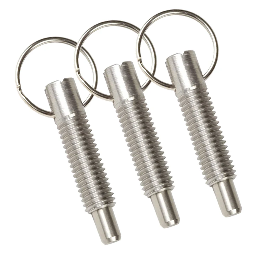 
Stainless Steel Pull Ring spring loaded hand retractable plunger 