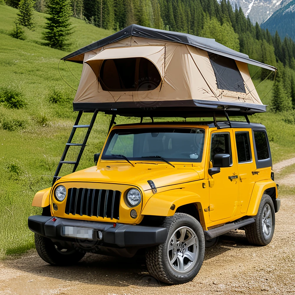 Wholesale car tent with paddel PVC fabric bottom inflatable car roof top tent Waterproof with rooftop tents platform