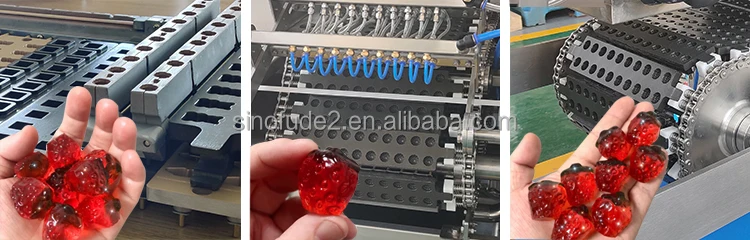 Прямые продажи с завода автоматическая машина для производства желатиновых пектинов глазных яблок желе конфет