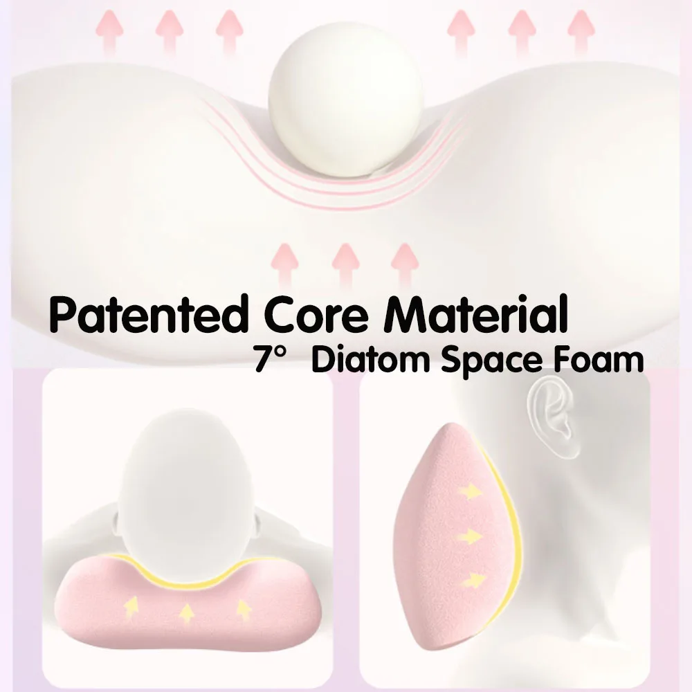 7° Space Memory Foam Car Seat Neck Support Pillow, Premium Car Seat Ergonomic Neck Pillow for Driver Gift