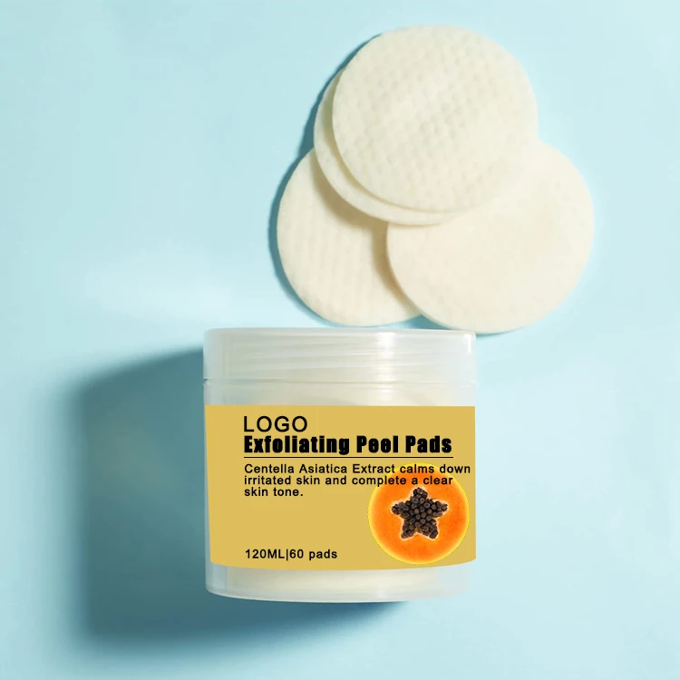 OEM ODM face care exfoliating resurfacing AHA hyaluronic salicylic glycolic acid acne remover pads Skin Care