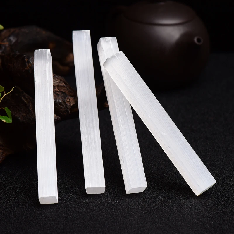 Wholesale Natural Selenite Sticks Wands Energy Raw Stone Rough stones Selenite  gifts