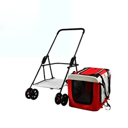 Dogs Luxury Pink Travel 4 Wheel 2 1 Large Multifunctional Child Toy Pet Stroller