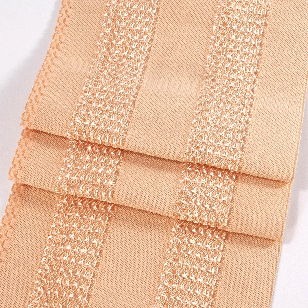 Nylon fishing silk elastic belt Super wide jacquard pattern elastic band for medical