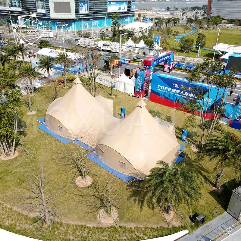 Large Double-peak Adult Wholesale Teepee Party Event Tents for VIP Lounge