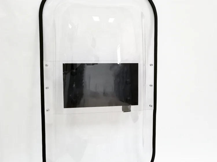 High Quality Protective rubber transparent pc poly carbonate shield equipment shield
