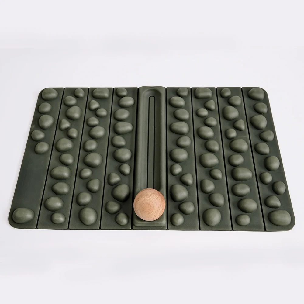 Huayi Foot Massage Mat Eco-Friendly High Density  Domestic Durable EVA Rock Mat & Cork Massage Ball Set for Foot Massage