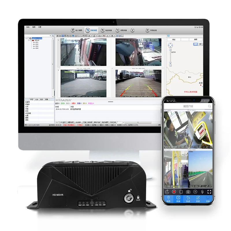 Car Bus Truck Vehicle CCTV MDVR 8 Channel 1080P AHD Special Vehicle  Blackbox DVR Factory 2TB HDD Recording