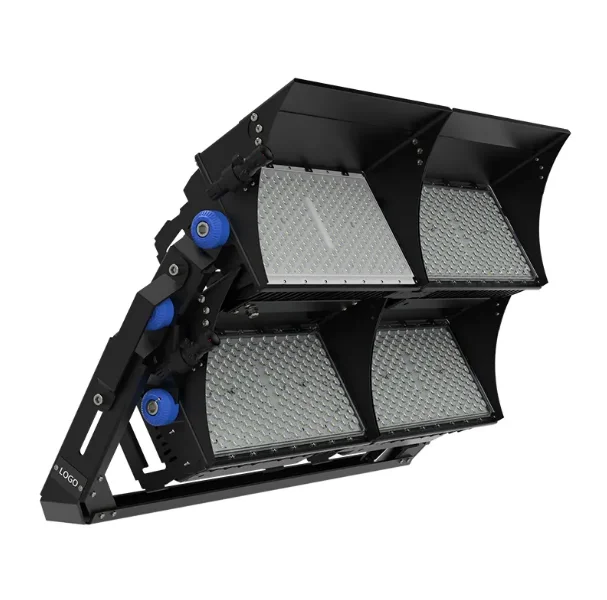 LED Stadium Flood Lights Outdoor 2000W Equivalent 340000LM Super Bright 5700K 85-277V Commercial IP66 Waterproof for Arena Court