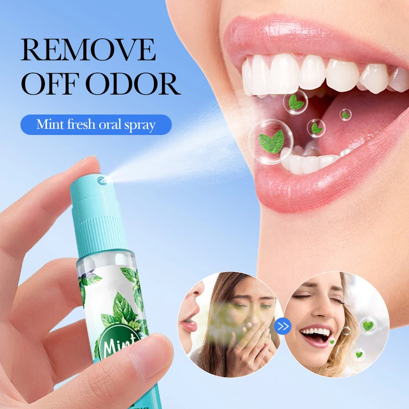Oral Spray Fresheners Breath Removal Bad Breath Mouth Natural Fruit Flavor Mouth Spray