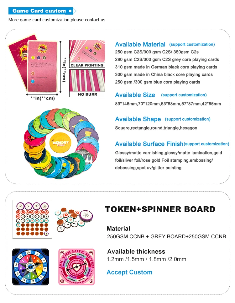 Custom Board Game Printing Game Board Wholesale Family Party Fantasy Board Game For Kids And Adults