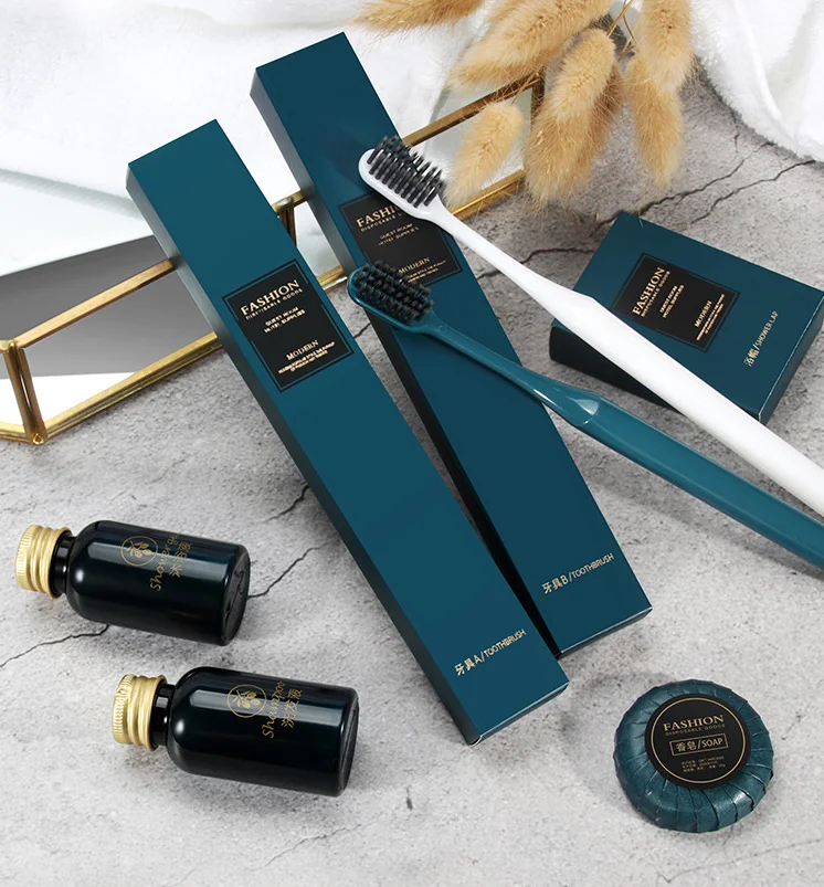 SANHOO Customized Size One-time Soap with Pleated Wrapped Eco-friendly Hotel Amenities Set