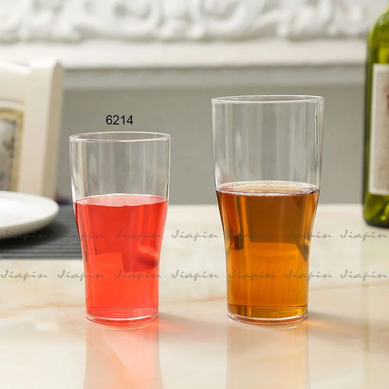 Plastic beer glass polycarbonate beer mug water cup juice tumbler
