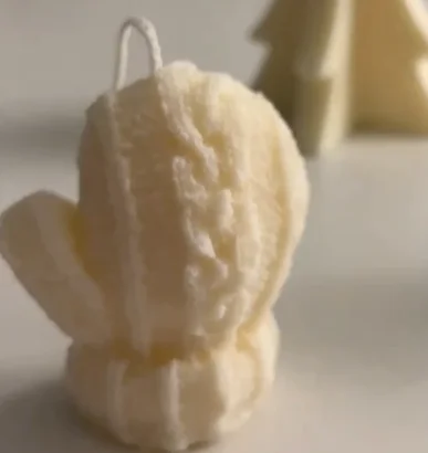 2024  accessories decorative aromatic candles new year decoration house Wool glove Candle for gift set party hotel bedroom