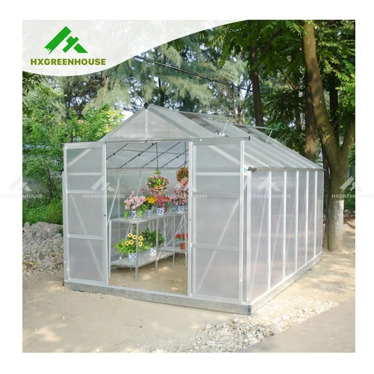 Led grow light hydroponics system vertical industrial diesel heater greenhouse wiggle wire Aluminium Commercial Greenhouses