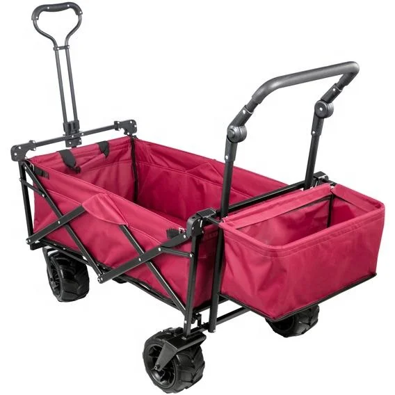 all-terrain folding trolly trolley cart wagon with canopy and wide wheel and brake