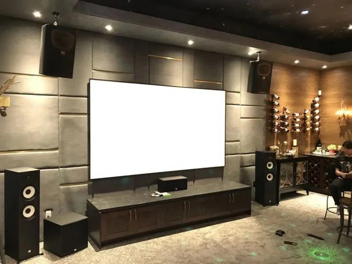 92-180 дюймов домашний кинотеатр неподвижной рамы кино белый проектор проекционный экран небольшого размера для долгой нормальной пледы 4K