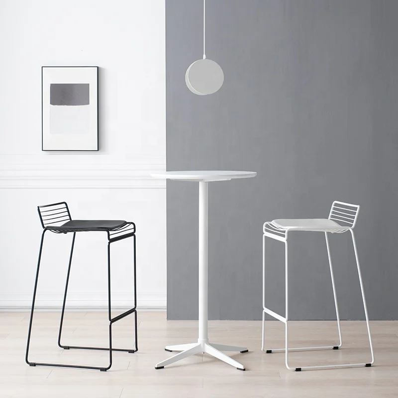 Hot sales luxury Modern hand made Outdoor kitchen cafe high home Bar stools Bar Chair counter height chair wire chair