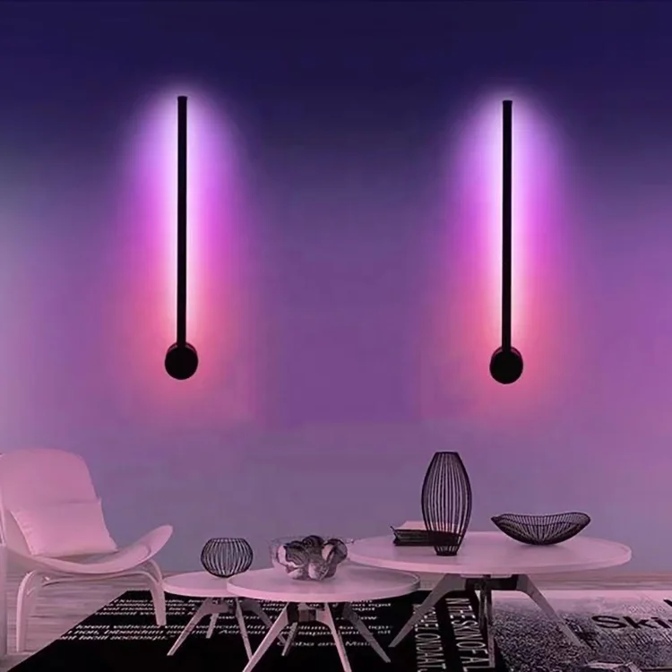 
Latest modern and Minimalist RGB magic wall lamp, living room and bedroom Hotel 