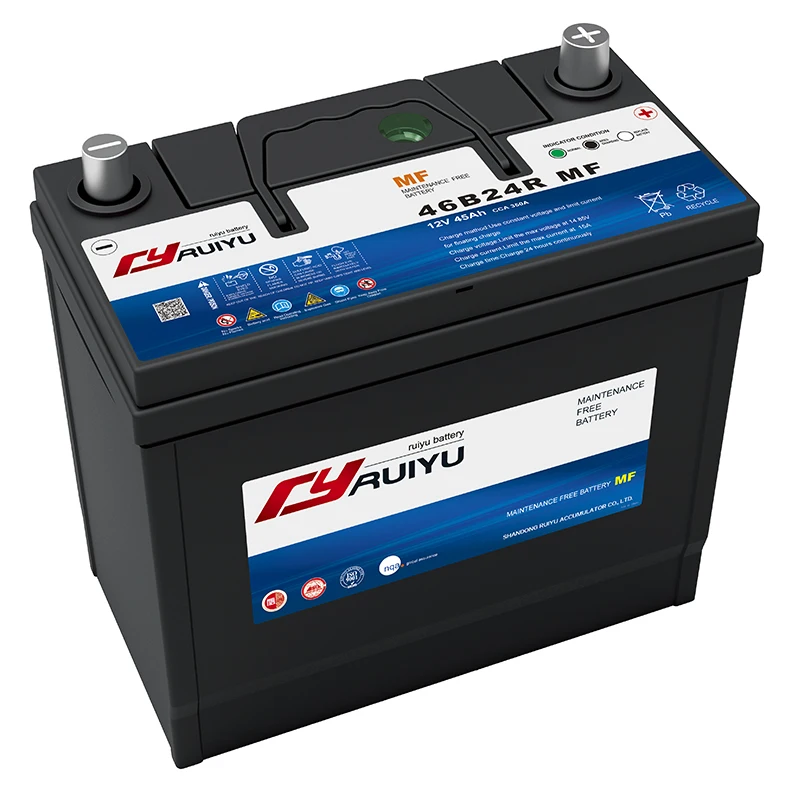 Lead acid japan standard mf auto battery 55D24