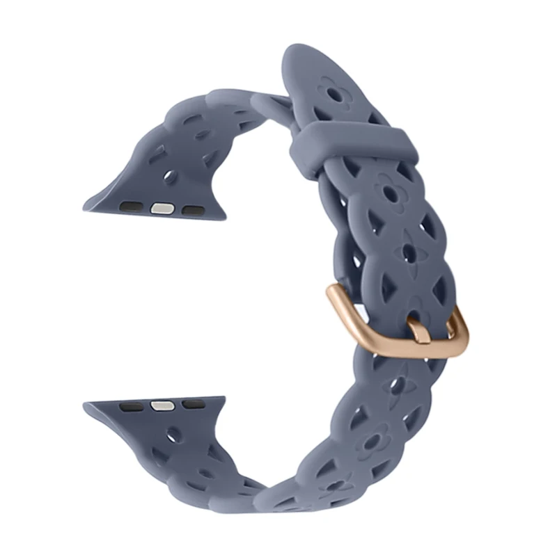 Adepoy APPLE-S081 2022 New Design Guangdong Factory Silicone Adjustable Apple 1/2/3/4/5/6/7/SE Series Smart Watch Belt For Girls