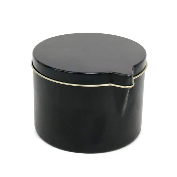 small tin candle jar with spout lid