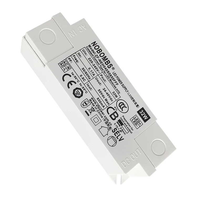 
Constant voltage 32w LED driver 24-42Vac for LED light bar, educational lighting, commercial lighting 