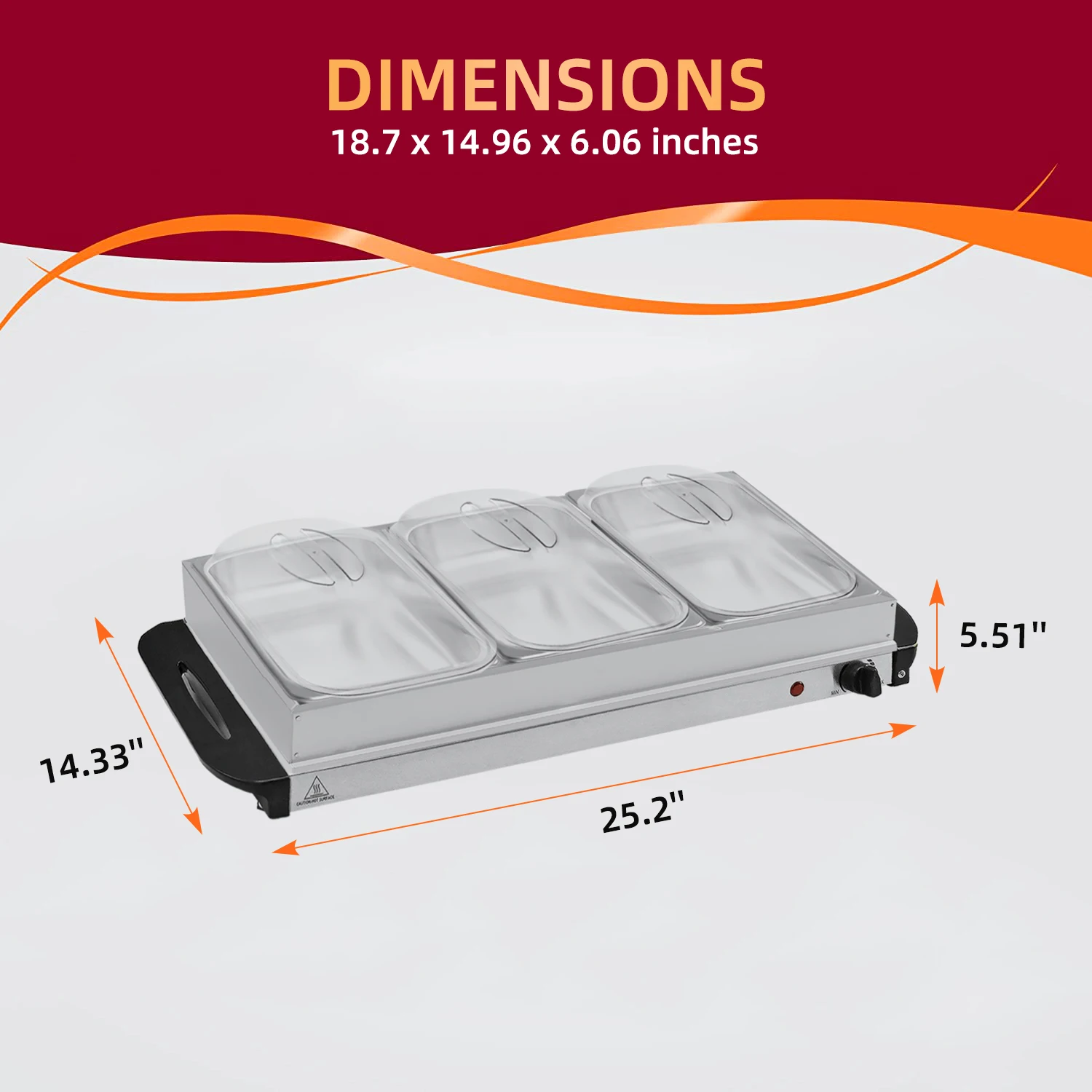 CE/CB/EGL/GS catering commercial party stainless steel electric buffet food warmers set server for home use