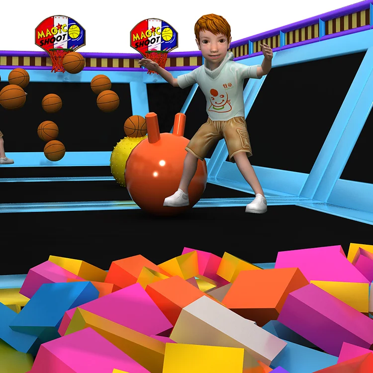 Play center sports Indoor Playground Trampoline For Sale