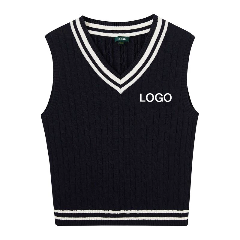 Hot sell  2022 New Sleeveless uniform School Sweater Vest Vest College Couples