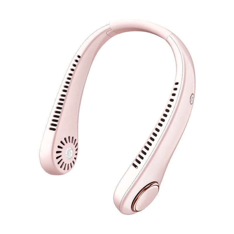 Портативный Usb-вентилятор для шеи, перезаряжаемый спортивный мини-вентилятор охлаждения в белой коробке, зеленое количество