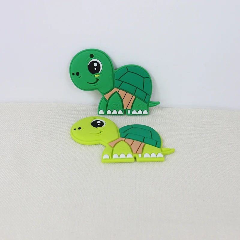 Hot Products BPA Free Chewable Pendant Nursing DIY Necklace Turtle Baby Teether Silicone Teething Toy