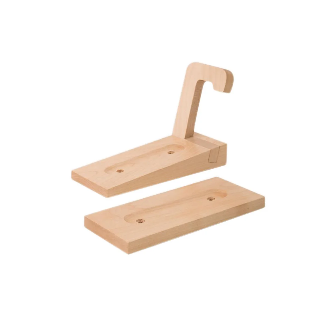  Sturdy Wooden Wall Mounted Bicycle Front Wheel Hanging Hook Vertical Wood Bike Rack