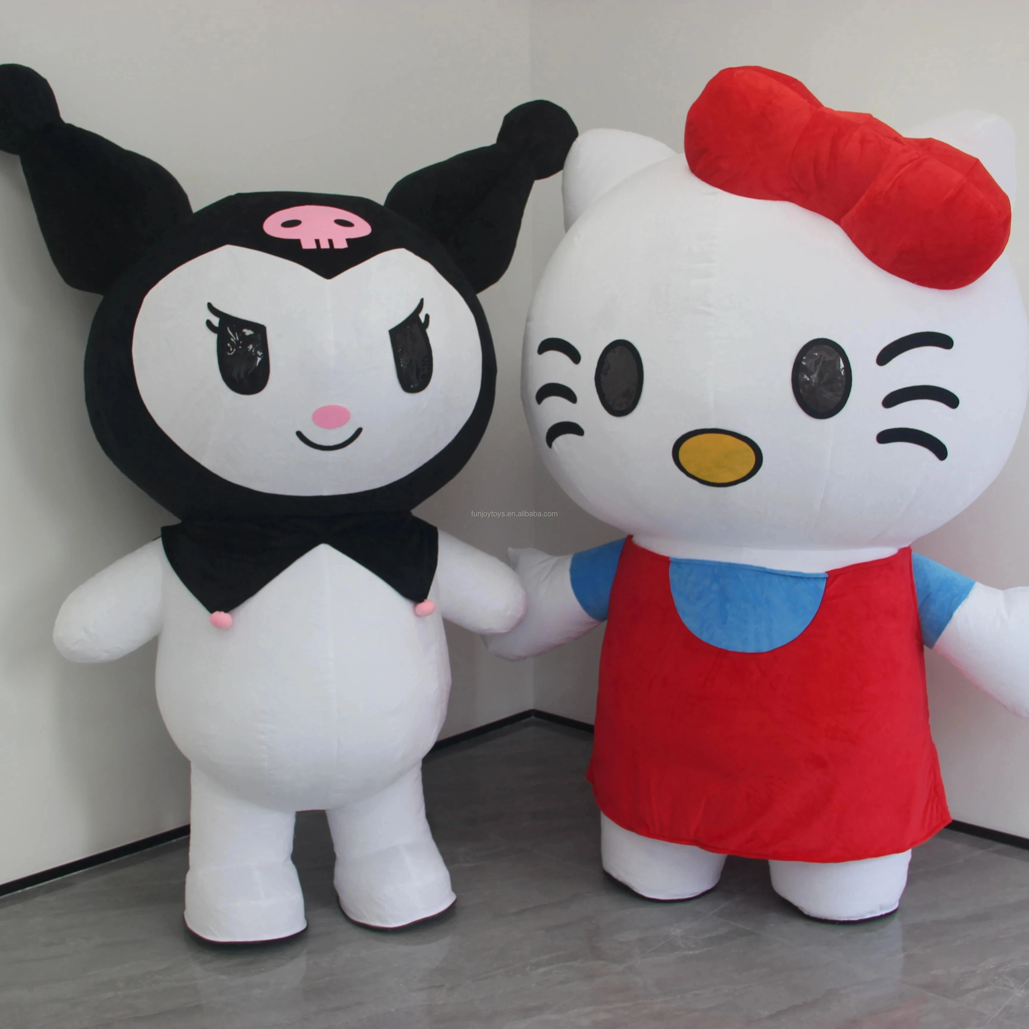 Giant Kuromi Melody Inflatable Mascot Costume Cat Inflatable Suit Cartoon Characters Anime Cosplay Dress Advertising Carnival