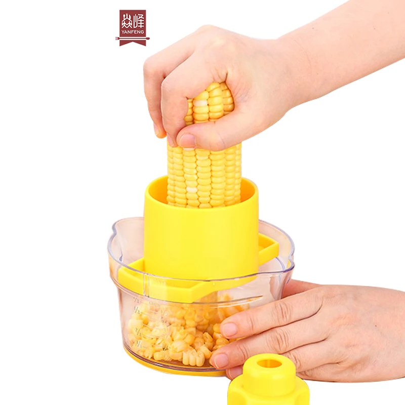 4 in 1 Stainless Steel Corn Peeler Kernel Remover Multifunctional Cob Corn Grain Stripper Home Gadgets  Kitchen Cutter