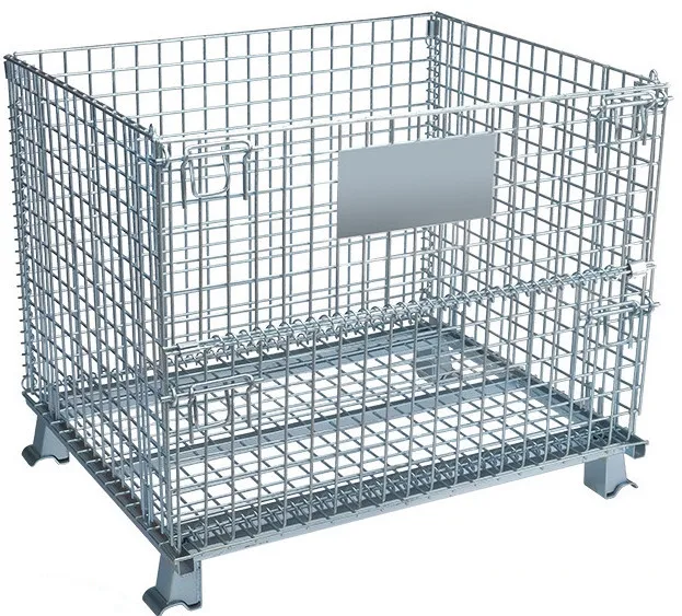 New Product Hot Selling Bin Storage Container Metal Pallet Cage With Wheels