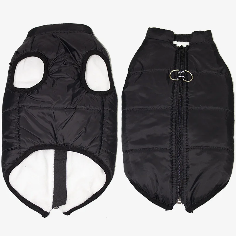 Waterproof Jacket Small Big Dogs Soft Reflective Winter Warm Fleece  pet jackets with harnass
