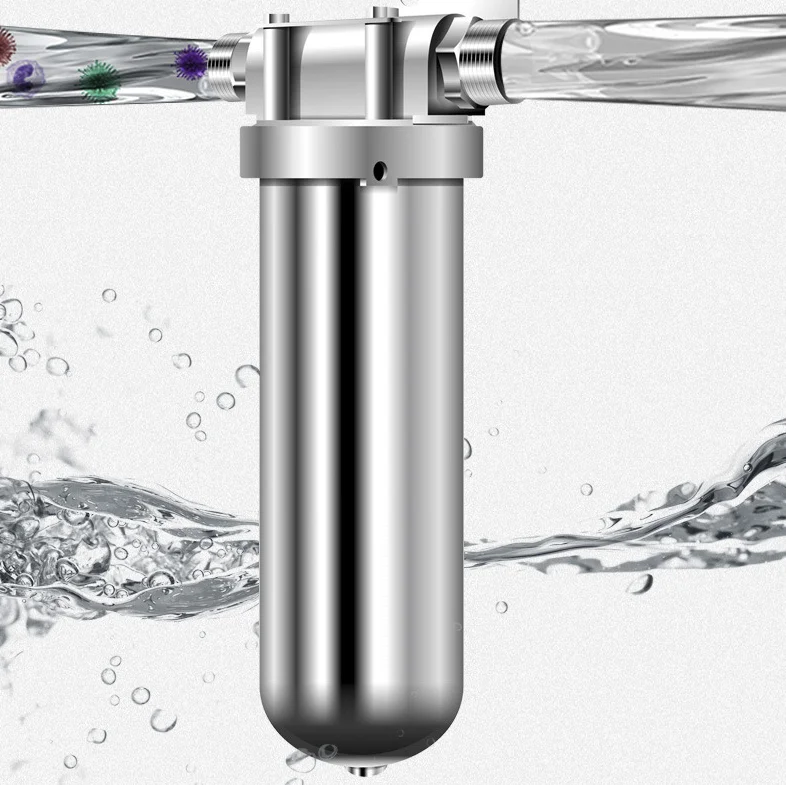 High quality 10 ' 20' 30'  inch brass sediment   Whole house large flow main pipeline Stainless steel pre-filter housing
