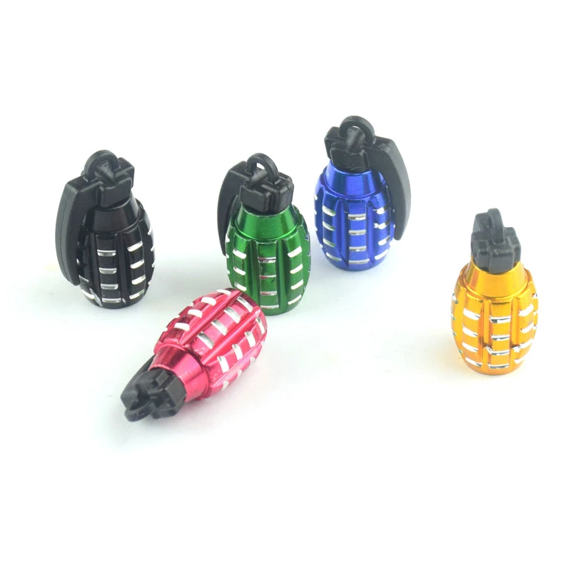 Aluminum Motorcycle Modified Universal Dust cover Colors Grenade Exterior Valve Cap