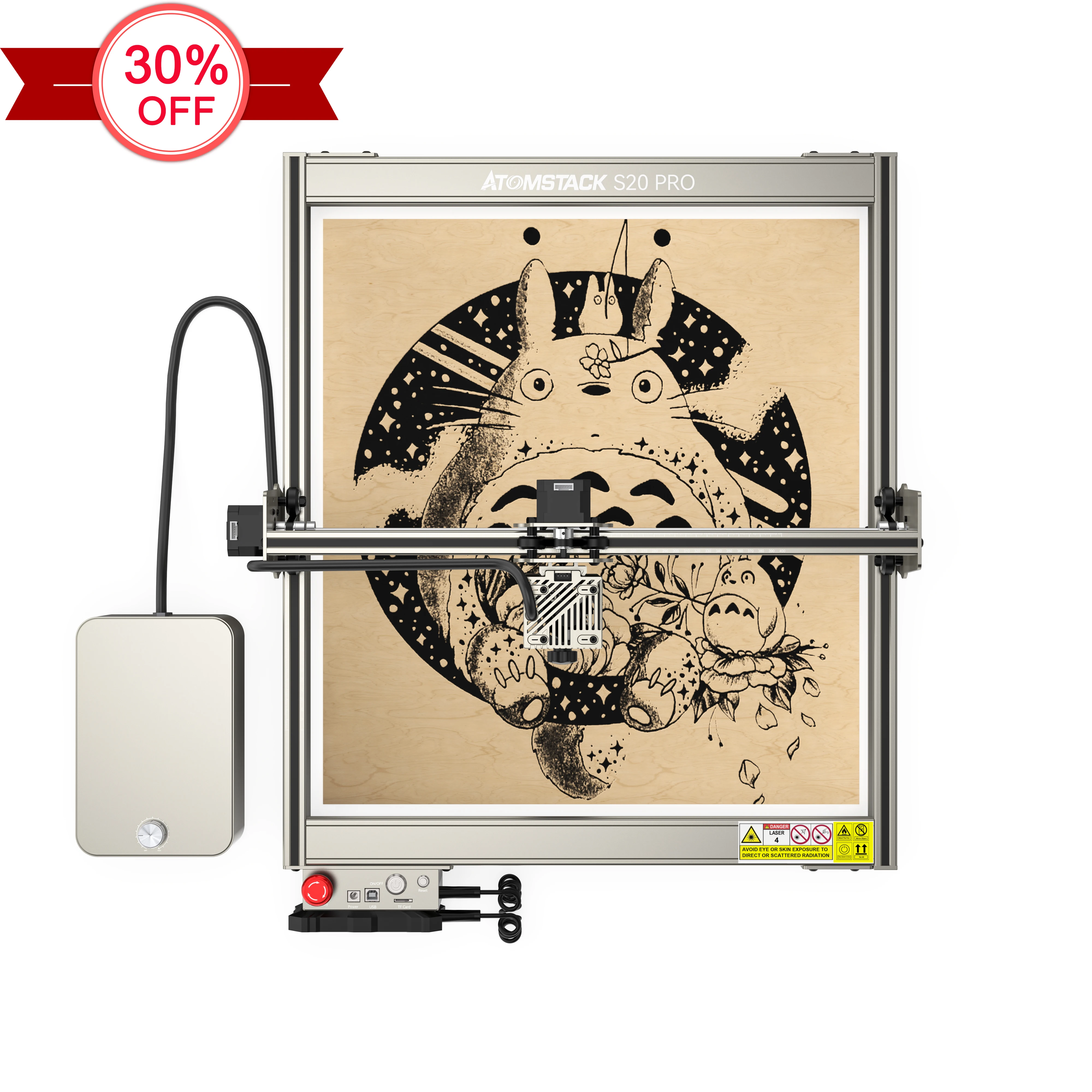 In Stock ATOMSTACK X20 PRO S20 PRO A20 PRO 20W Fiber Wood Pipe Laser Engraving Machines Cutting CNC Metal Engraving Machinery