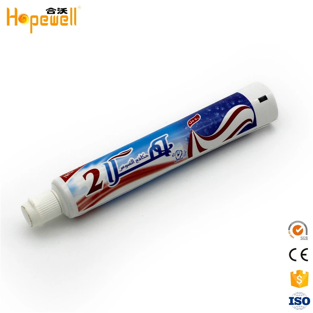 
Guangzhou manufacturer empty soft tooth gel abl cosmetic toothpaste aluminum laminated tube 