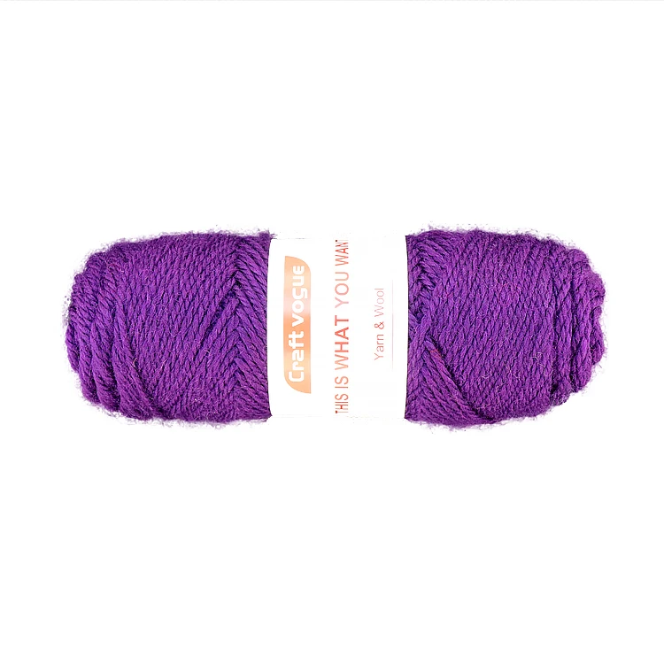 Craft Vogue 100g wool yarns  long  wholesale 3ply Skin friendly soft wool yarn for knitting