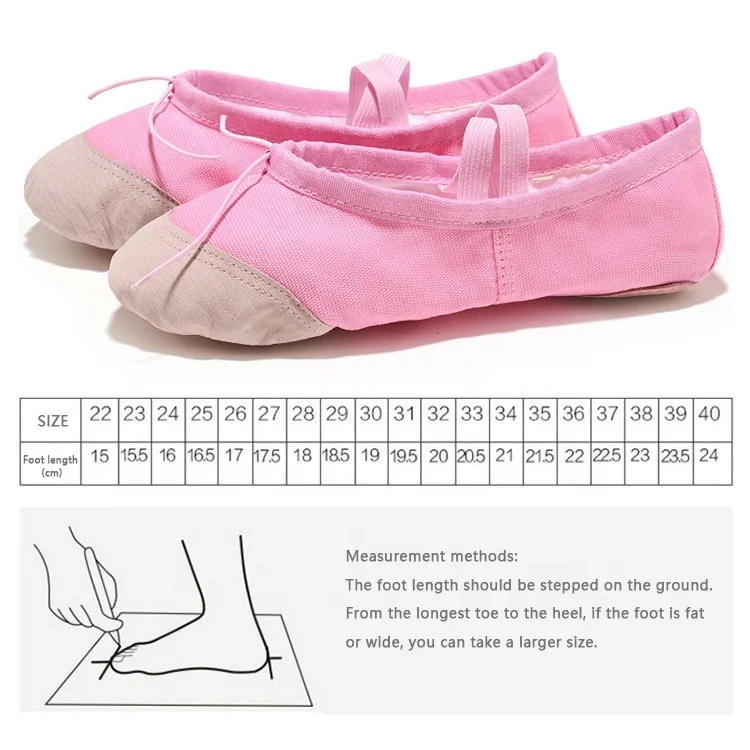 Factory Wholesale Girls Canvas Soft Bottom Cat Claw Design Ballet Shoes Dance Shoes Ballet Slipper Rhythmic Gymnastics Shoe