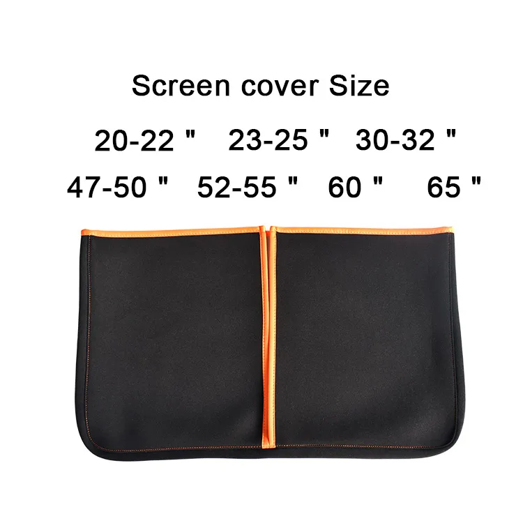 Waterproof shockproof screen monitor dust cover for 20-65' screen protection custom neoprene monitor cover sleeve