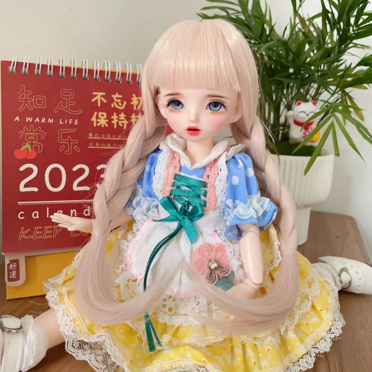 High Quality Clothing Doll Wig For America Girl Doll Wig Angora Wefts Goat Hair Cloth Doll Mohair Hair Weaving