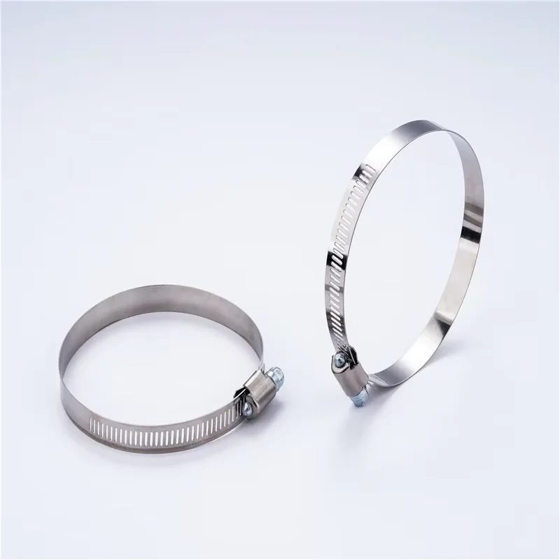 China wholesale High quality  American type stainless steel  Worm Gear 201 304  hose clamp pipe clamp