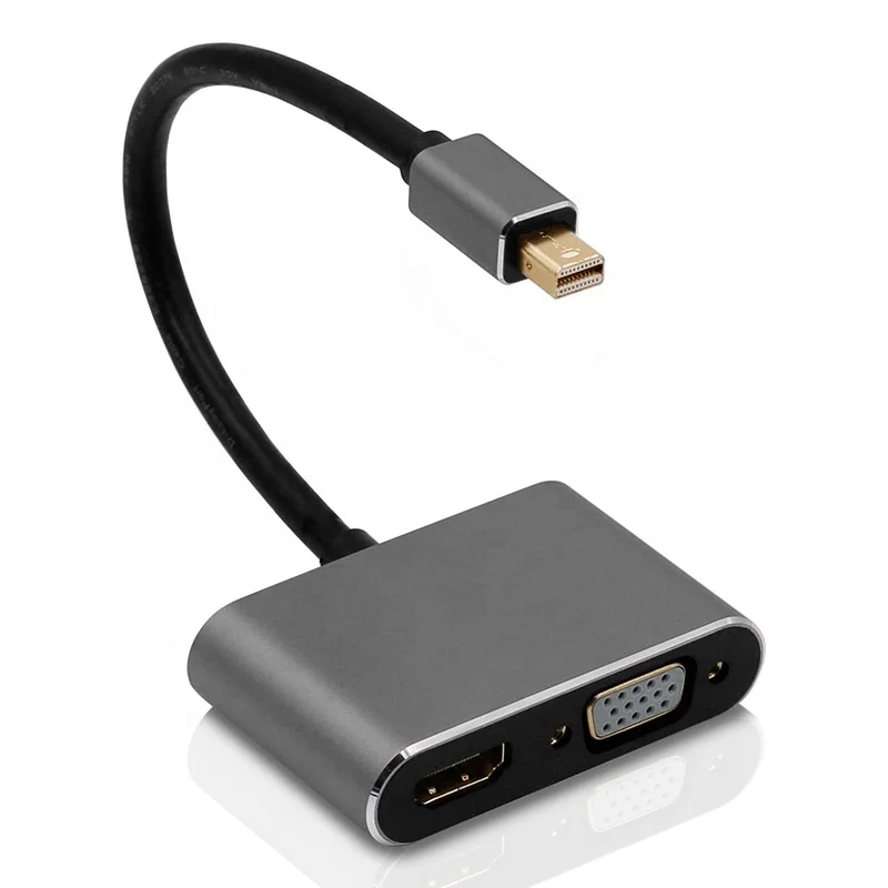 Vnew hot sell high quality multifunction 5  in 1 Type-C to HDMI VGA PD3.0 USB3.0 HUB Adapter cable